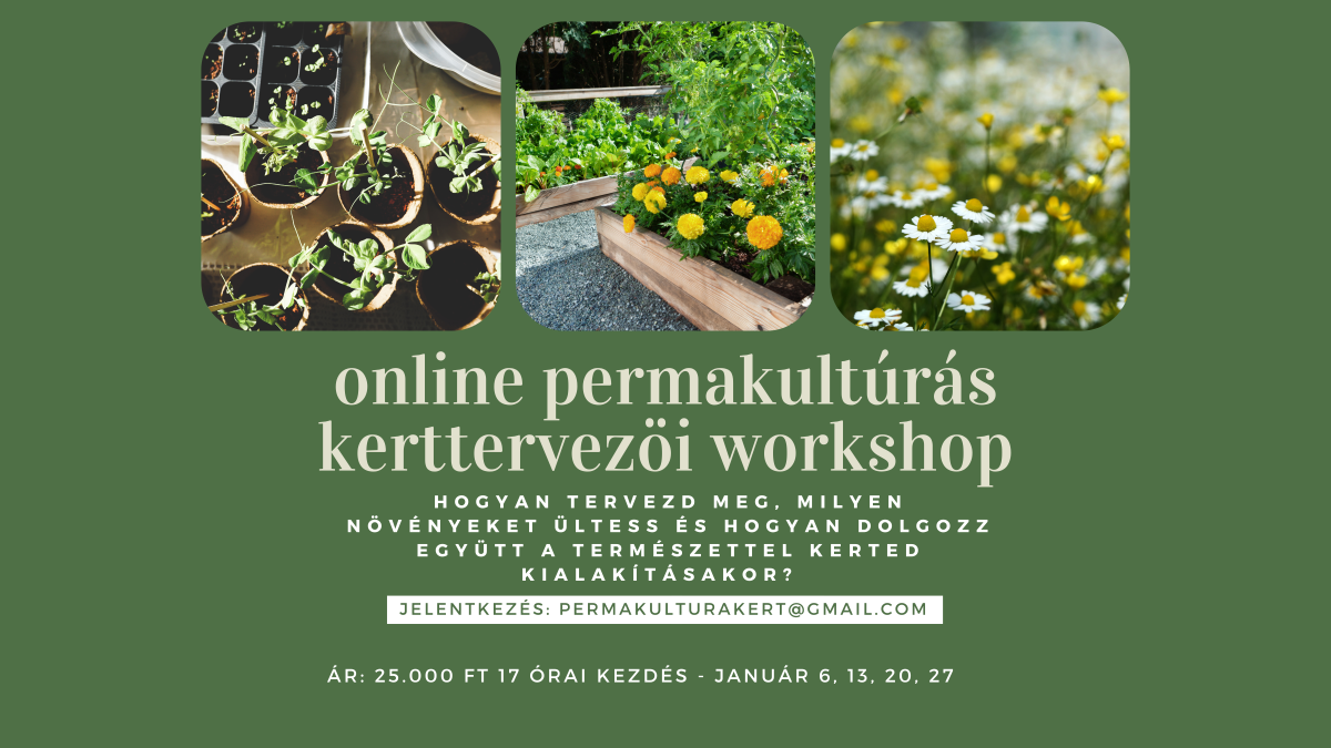 Online Permakultúrás Kerttervezési&nbsp;Kurzus