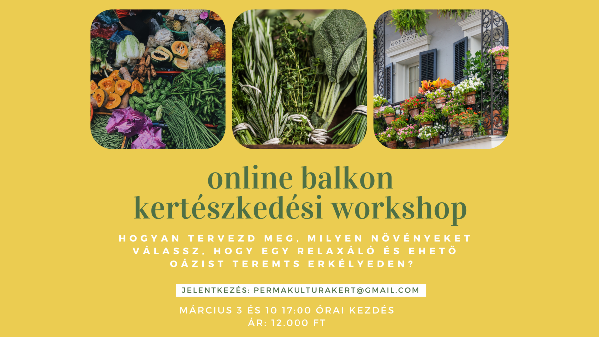 Online balkon kertészkedési&nbsp;workshop